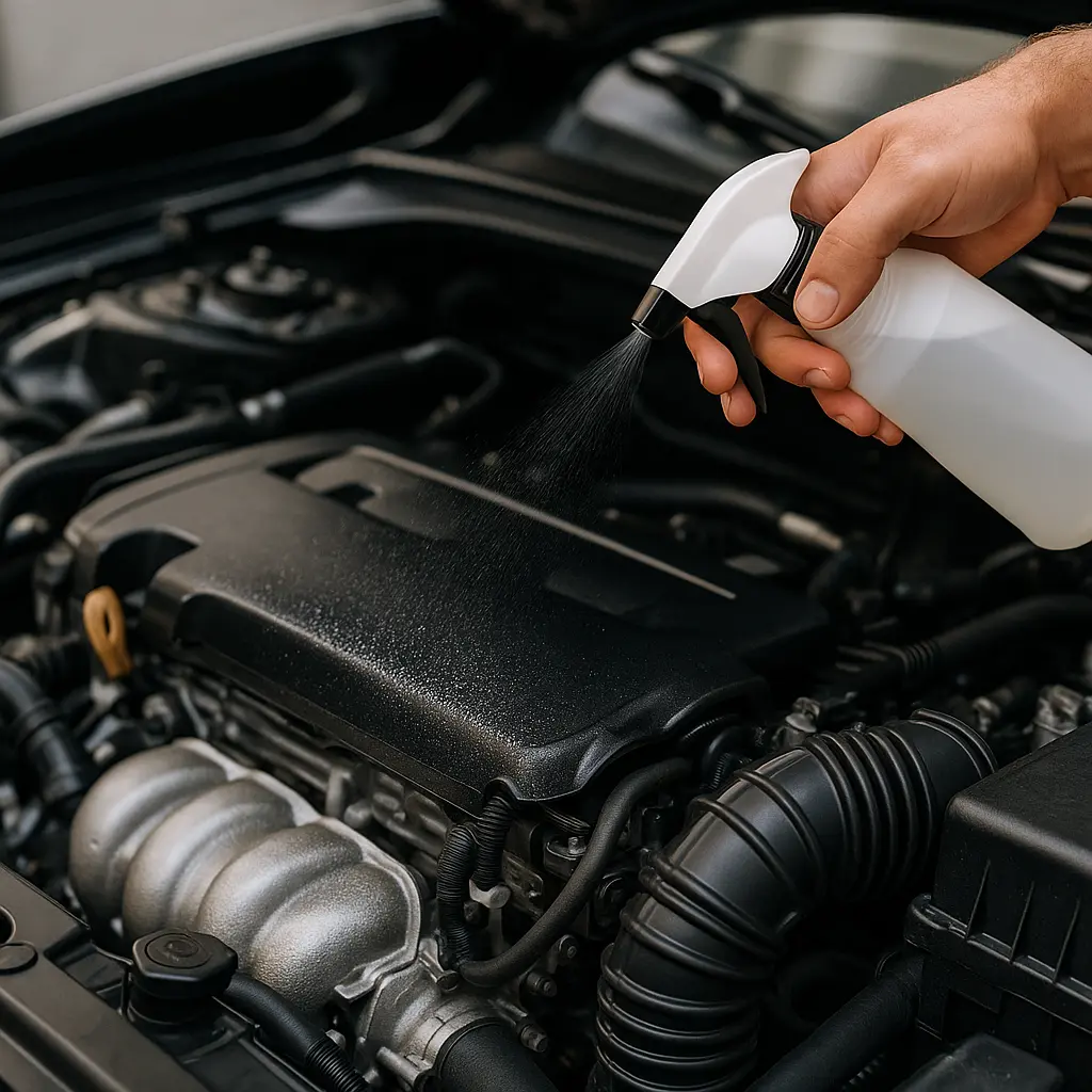 Čištění motoru vozidla